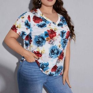 Skull flower shirt
